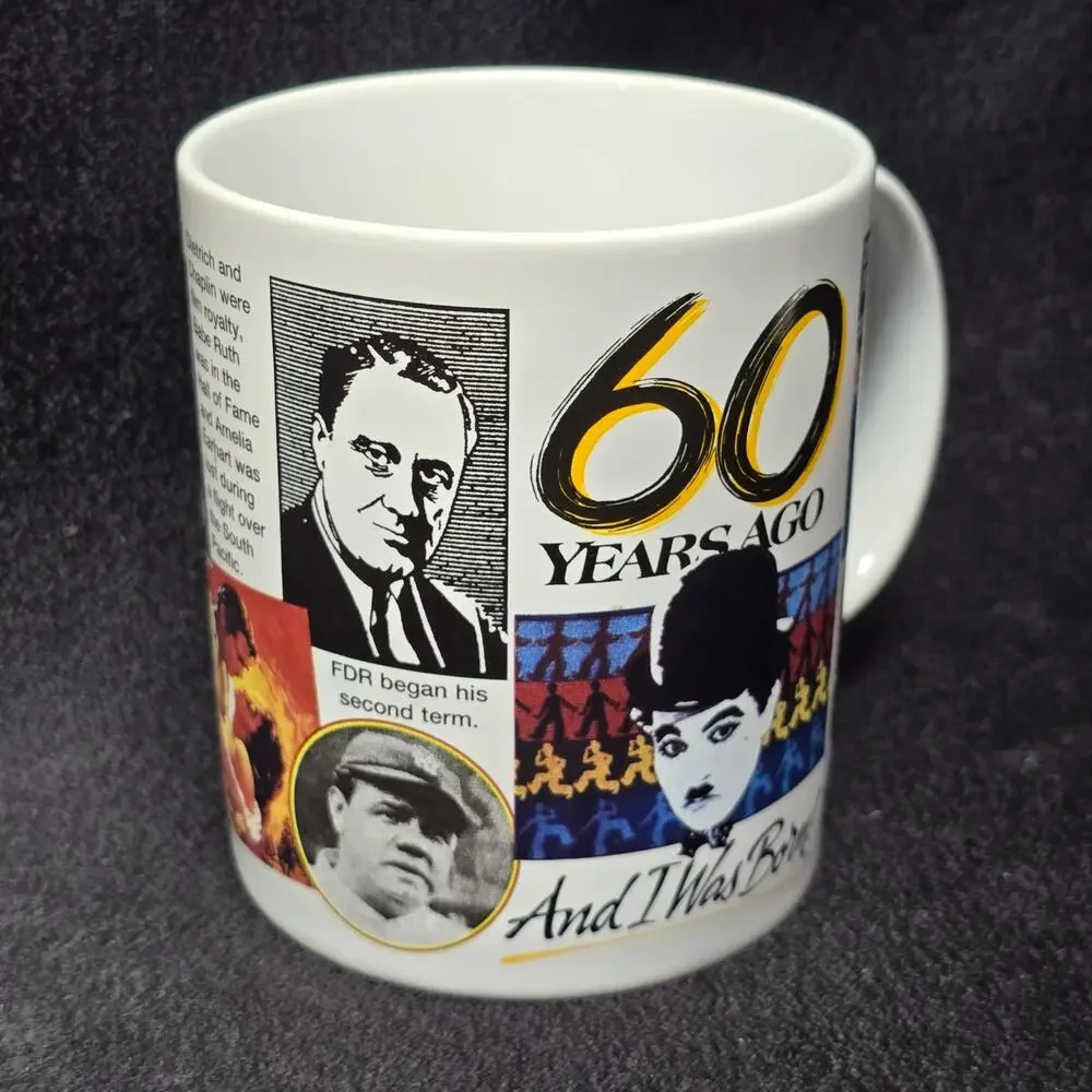 60 Years Ago Gone With The Wind Charlie Chapin Coffee Mug Peacock Papers Cup